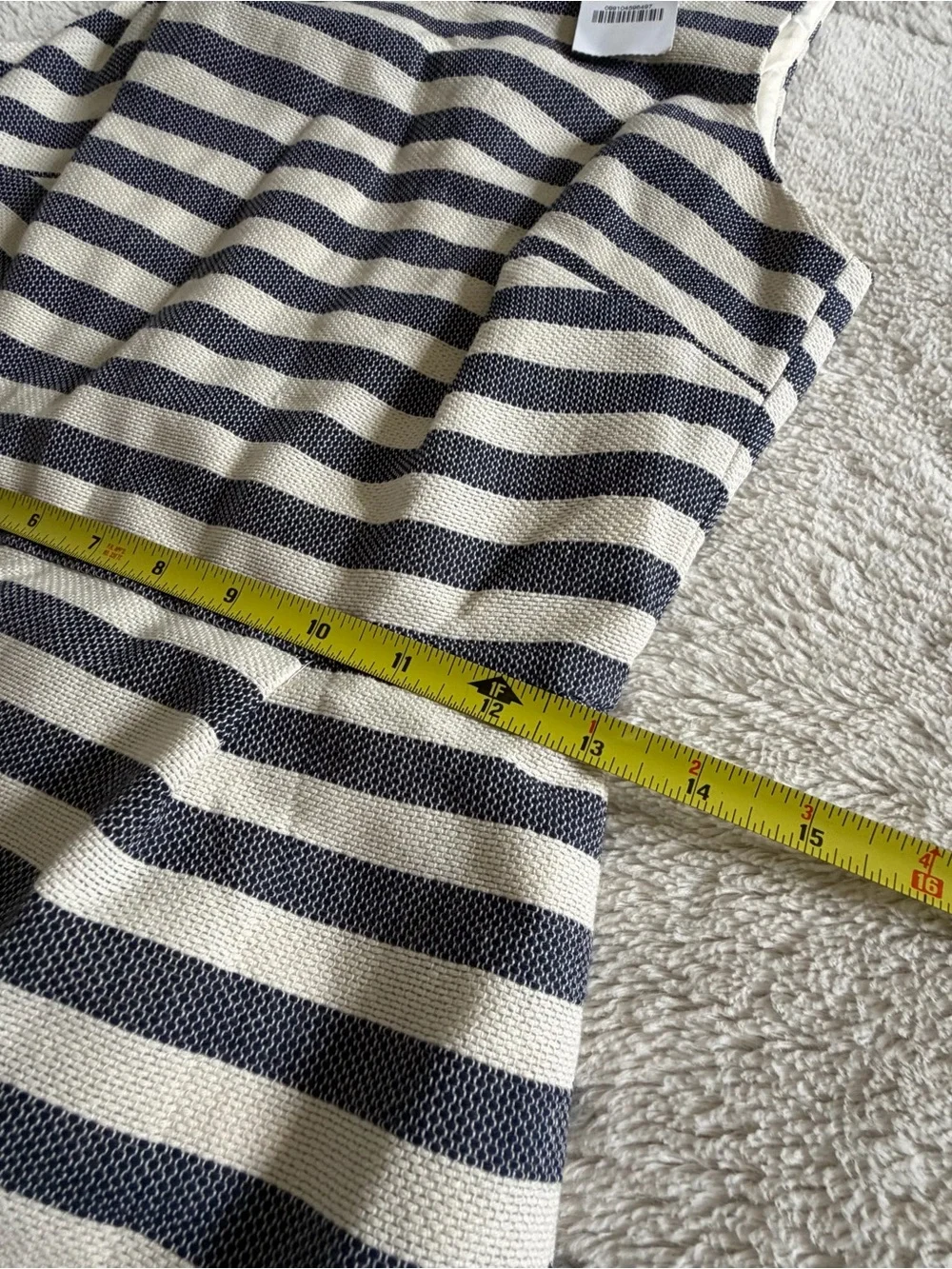 J.Crew Grey Striped Cotton Sheath Dress Sz O Nautical Old Money Quiet Luxury NWT